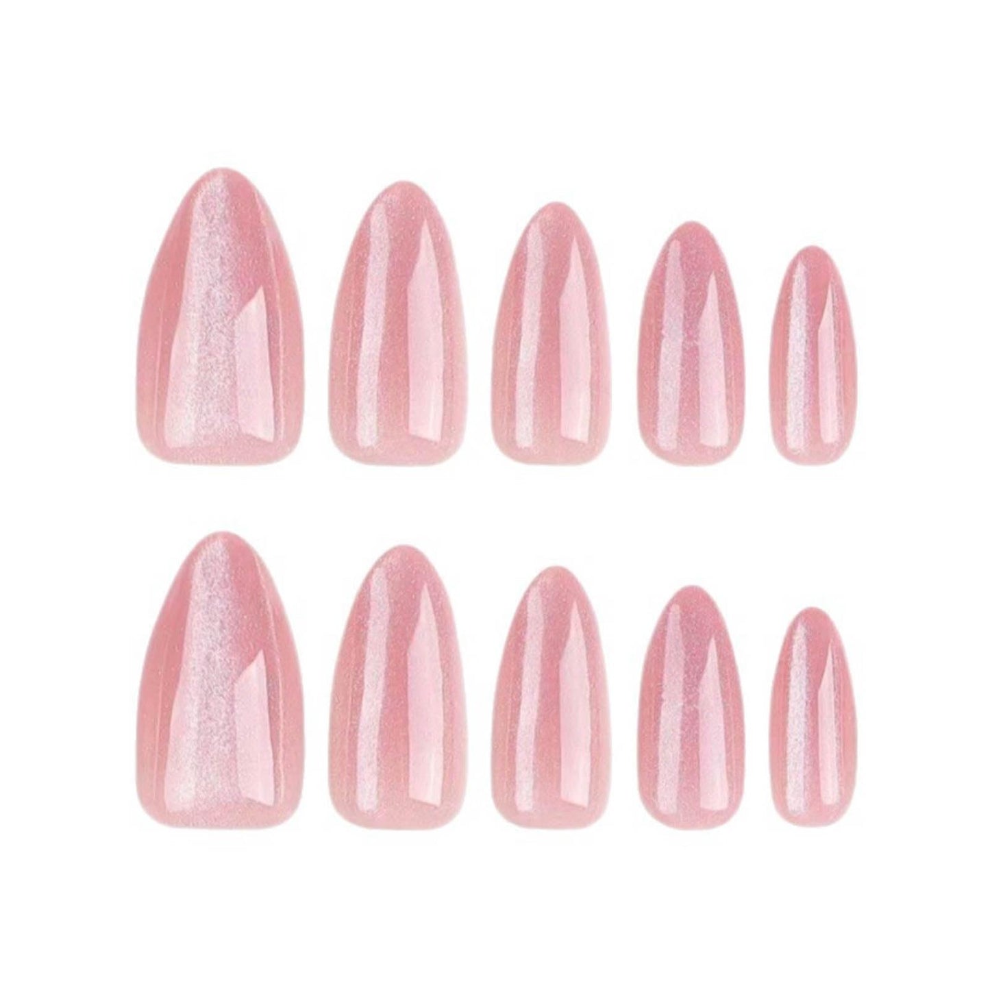 Hkanlre Almond Fake Nude Nails Tips Full Cover False Medium Nails Summer Flower Press on Nails for Women 24PCS