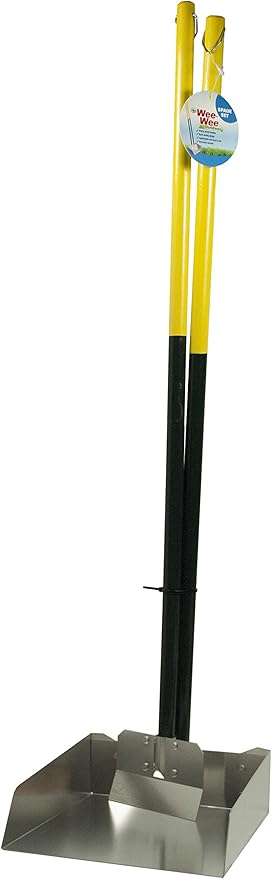 Four Paws Stainless Steel Long-Handled Dog Pooper Scooper Rake, Spade, & Pan 3 Piece Set, Pet Waste Pickup Tool, 38" x 10"