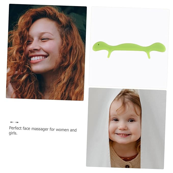 3pcs Silicone Smile Trainer Facial Muscle Exerciser for Mouth Tightener Face Green Silicone for Stuttering Speech Practice