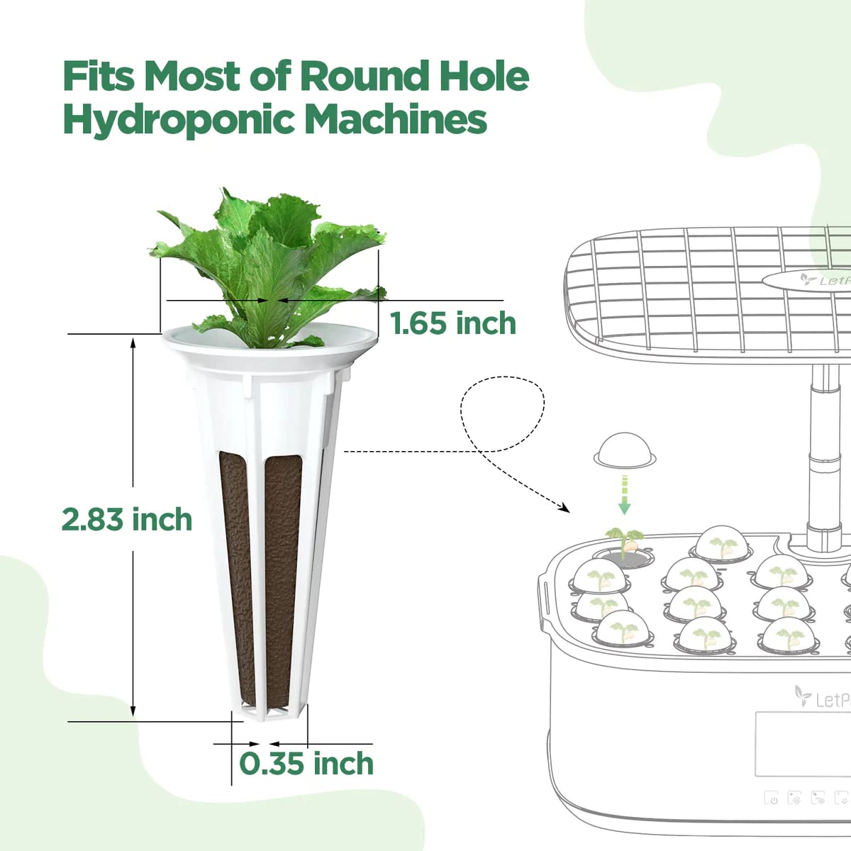 LPH-Air Hydroponics Growing System with 172 PCS Seed Plant Kits