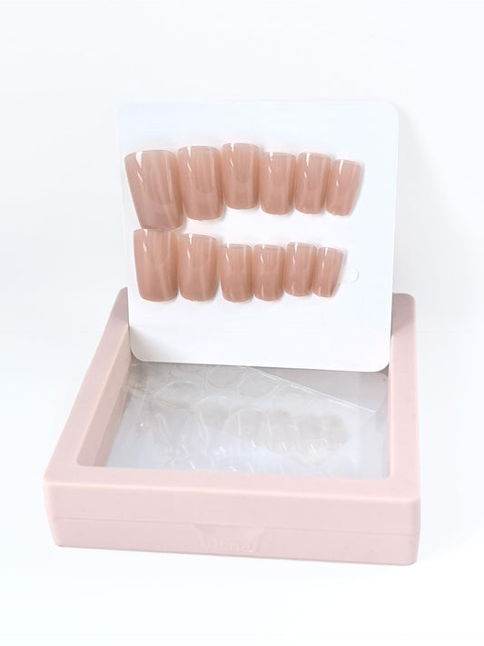 YOYfinee 24Pcs Press on Nails Medium—Short Square Fake Nails Magnetic Cat's Eye Nails. Candy pink(11)