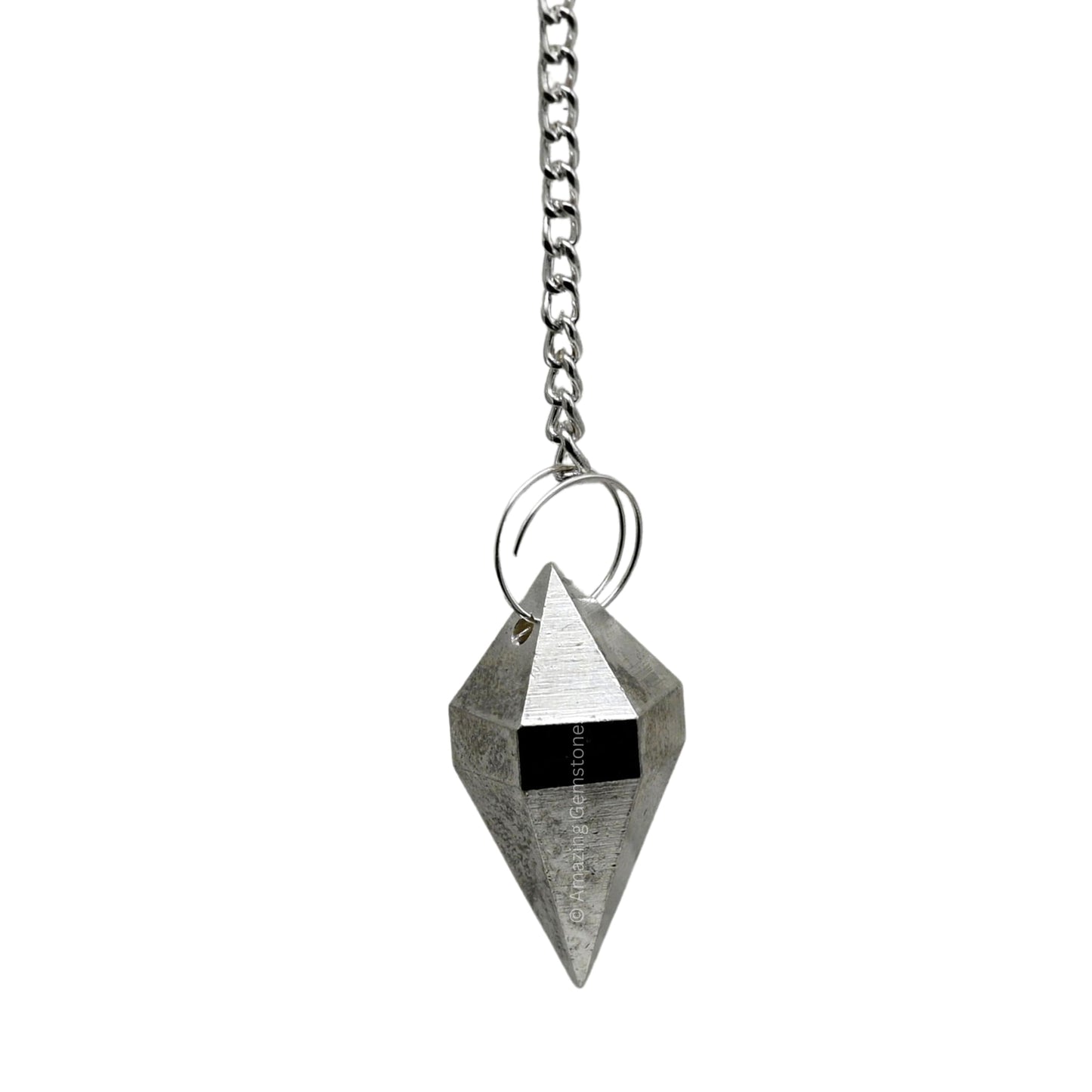 Amazing Gemstone Healing Metal Pendulums for Divination, Silver Double Point Cone Steel Copper Pendulum High Energy Pendulo de Bronce Pendulos de Mesa MP44