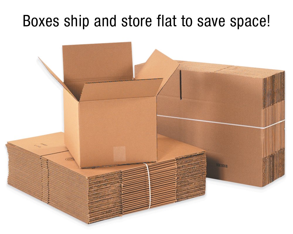 BOX USA Shipping Boxes Medium 20"L x 16"W x 14"H 20-Pack - Corrugated Cardboard Box for Moving, Mailing, Packing, Packaging and Storage
