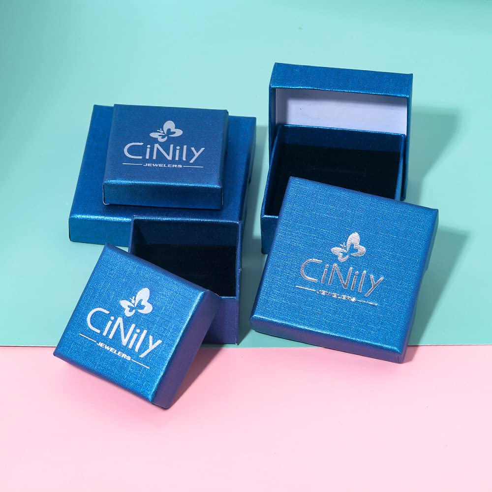CiNily 2 Pairs Hoop Earring Set for Women Silver Plated Opal Small Hoop Earring Hypoallergenic Cubic Zirconia Tiny Earrings