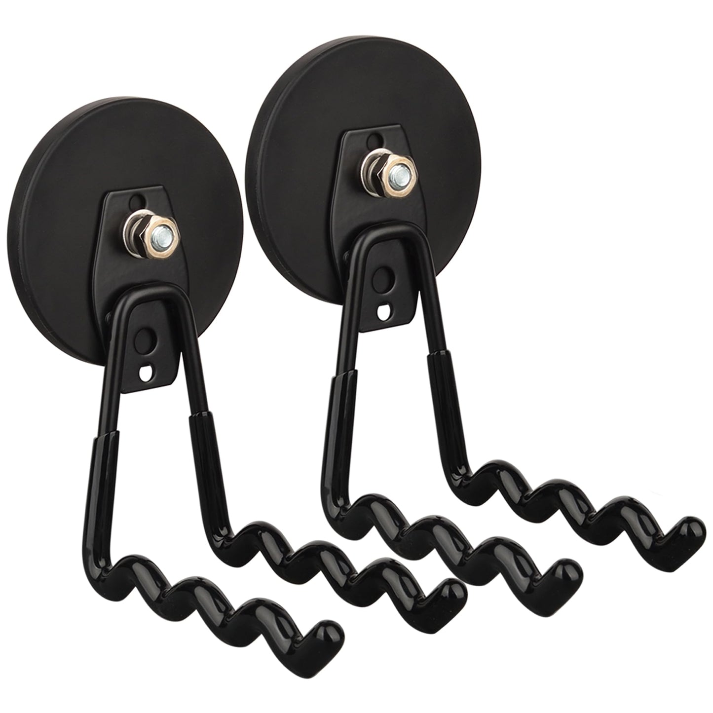 MUTUACTOR Super Power Magnetic Hooks Heavy Duty,2packs Strong Large Magnetic Hooks for Power Tools Organization Heavy Duty Hooks for Cordless Drills Impact Drivers Power Spanners Metal Tool Chest
