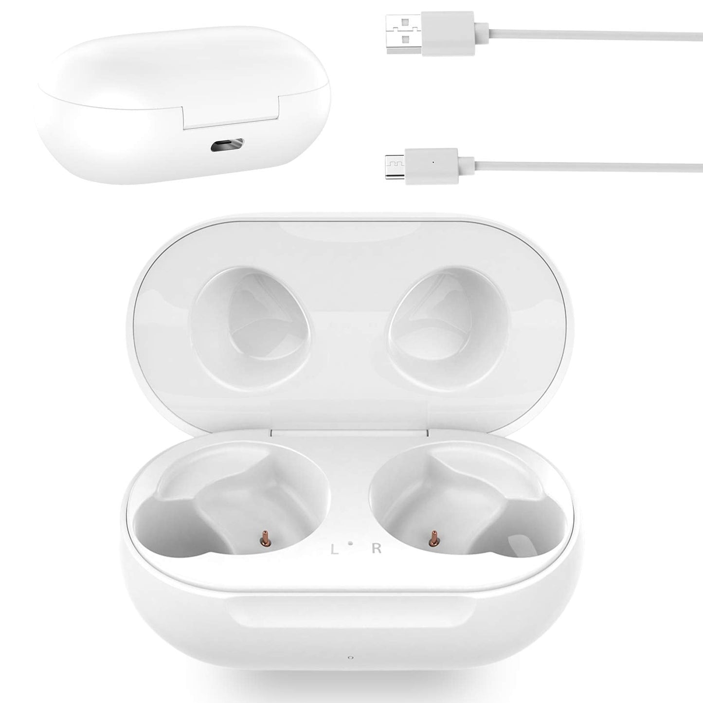 Rinetics Wired Charging Case Replacement Compatible with Samsung Galaxy Buds+ Plus SM-R175, Charger Case for Samsung Galaxy Buds SM-R170 (Earbuds not Included)