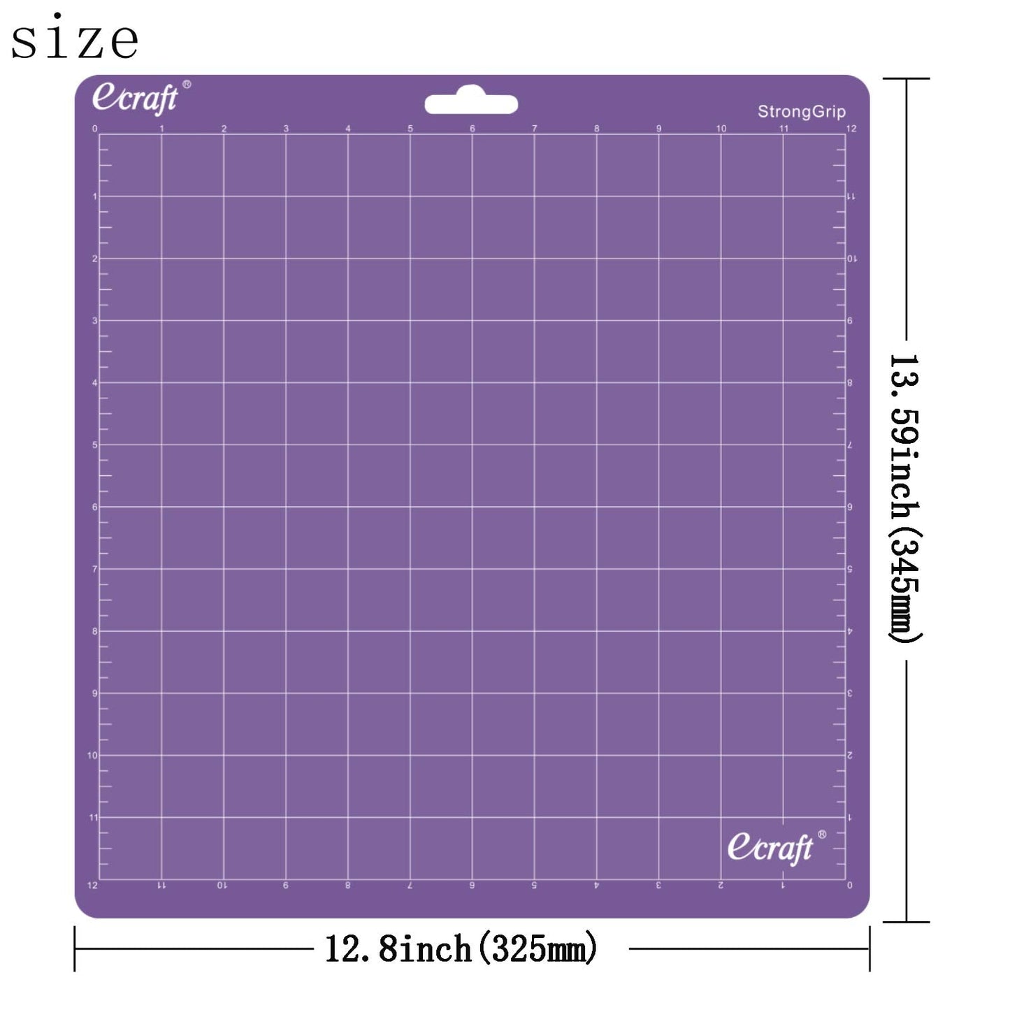 Ecraft 12x12 Cutting Mat 5-Pack for Silhouette Cameo 5/4/3/2/1, Variety Grip (StrongGrip, StandardGrip, LightGrip), Gridded Non-Slip Replacement Mats for Crafts, Quilting & Sewing