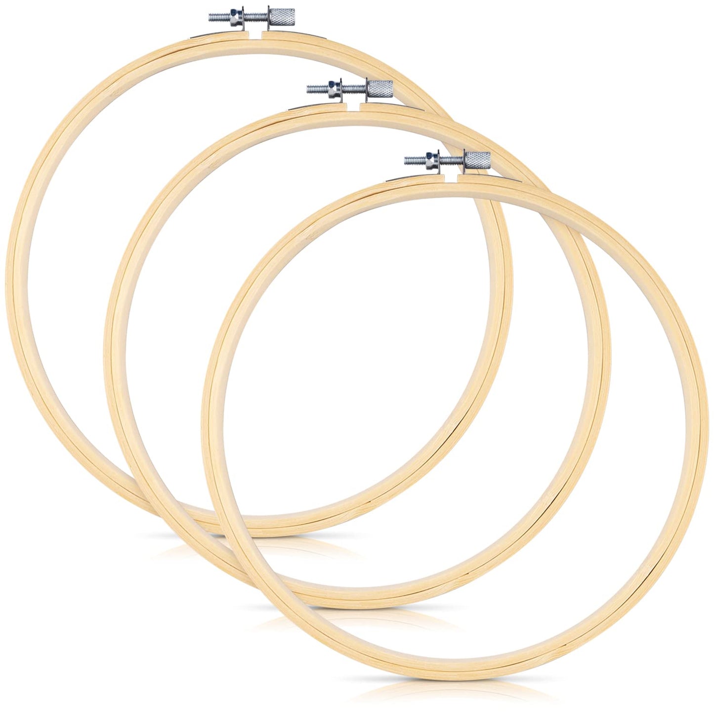 3PCS 8inch Embroidery Hoops & 16PCS 3inch Embroidery Hoops