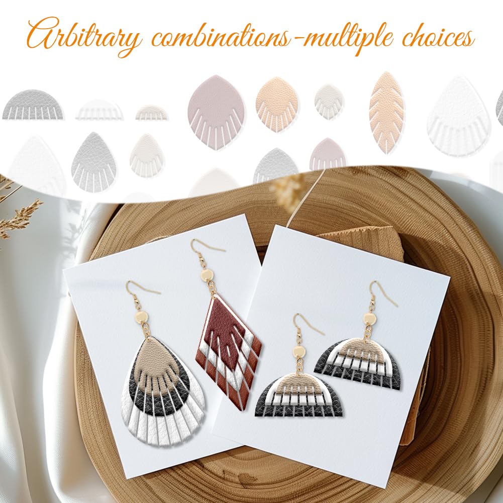 ORIGACH 28 Pcs Tassel Polymer Clay Cutters Set Boho Earring Clay Cutter DIY Craft Supplies for Earring and Jewelry Making