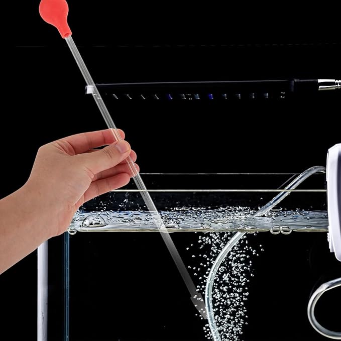 SEWOART Coral Feeder with Soft Head Manual Cleaner for Fish Tank Aquarium Excreta Precise Tool for Coral and Water Plants