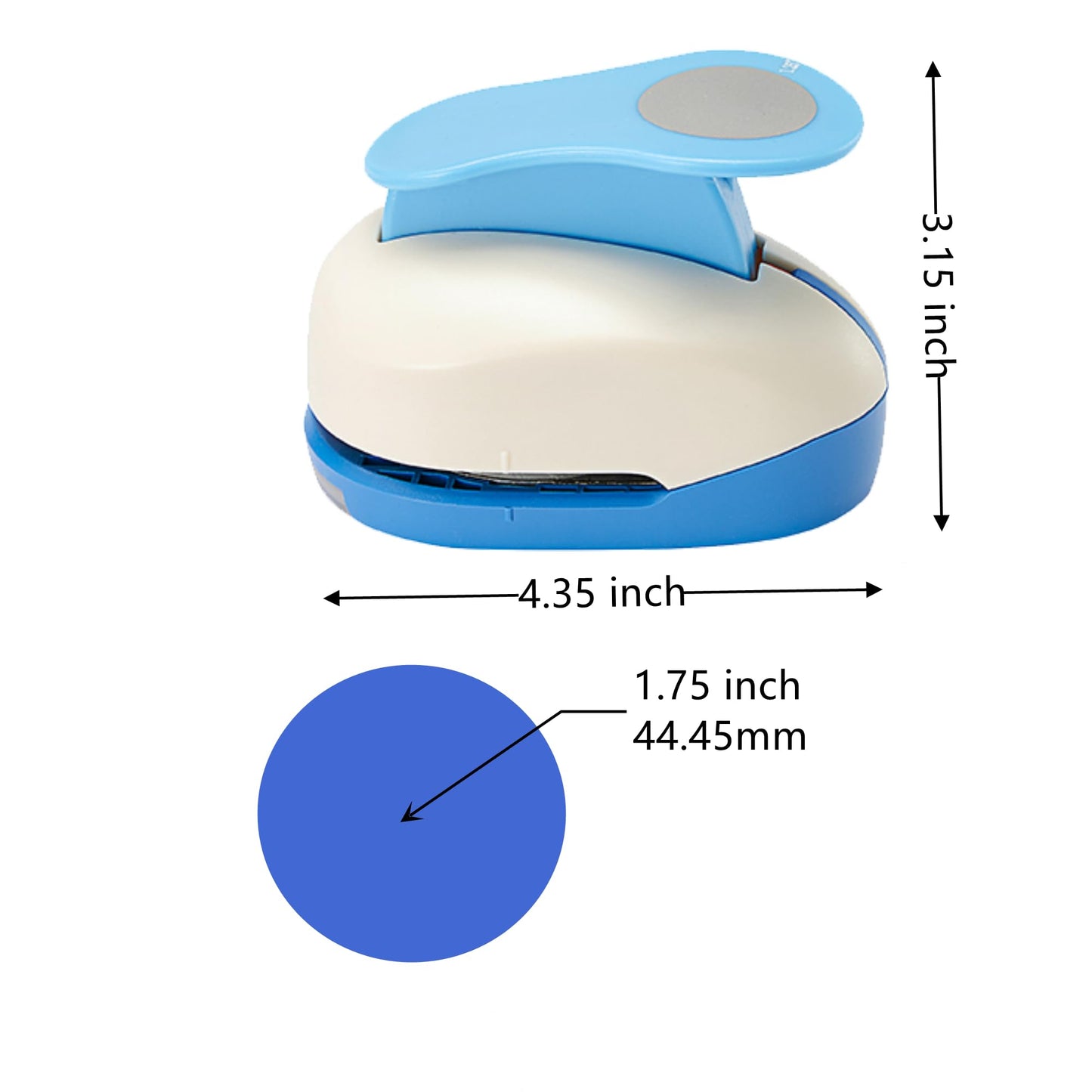 1.75 Inch Circle Punch 44.5mm Circular Cutter Tool Circle Hole Punch Handmade Paper Craft Lever Punches for Paper Crafts DIY Handmade Crafting Scrapbooking,Cardstock,Greeting Cards Arts Fun Projects