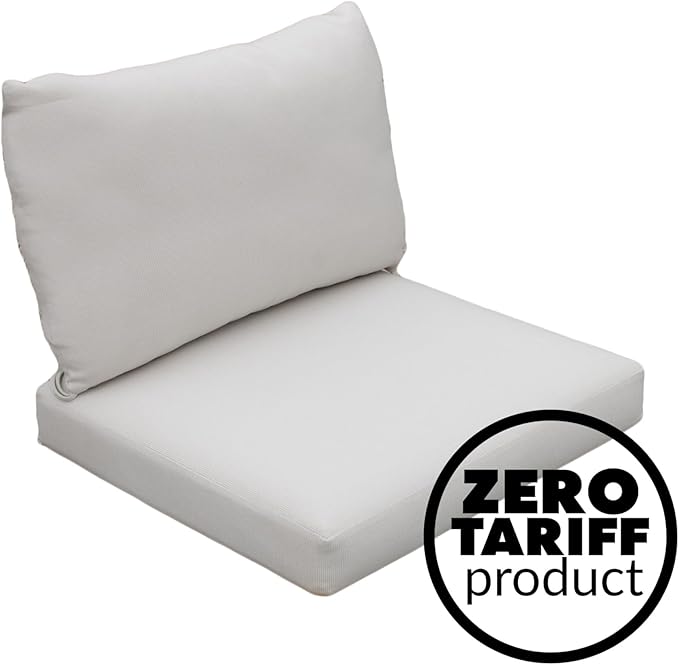 Tommy Bahama Deep Seating Lounge Cushion, 24" X 24" X 4", Bamboo Bay Bone