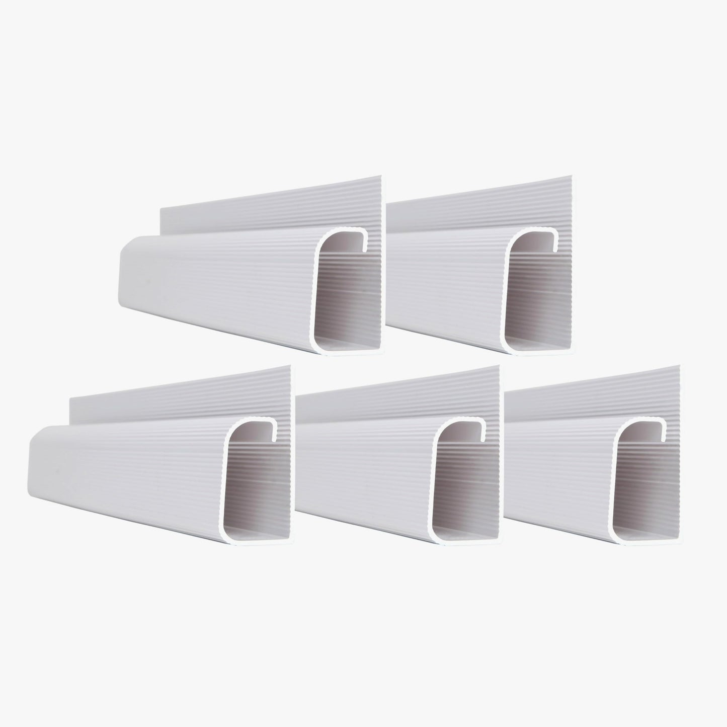 J Channel Cable Management - 5-Pack 16-Inch Wire Organizers for Cords - Cord Hider Kit for Desk, Office, and Kitchen Use by Simple Cord (White)