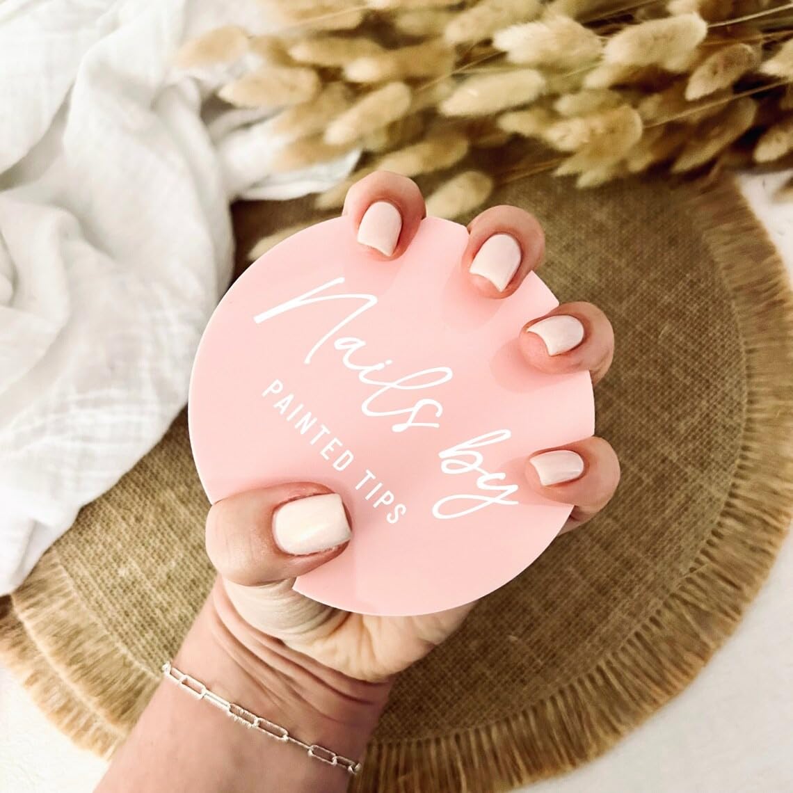 Acrylic Nail Photo Disc for Salons and Artists - 4'' Personalized Advertising Tool, Nail Tech Gift (6)