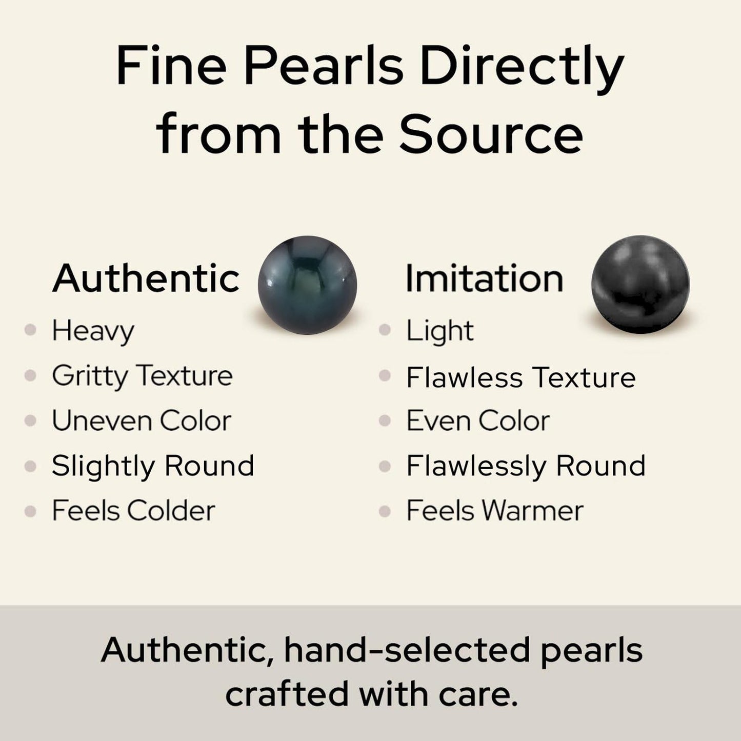 THE PEARL SOURCE Genuine Baroque Black Tahitian South Sea Cultured Pearl Rosalind Earrings for Women