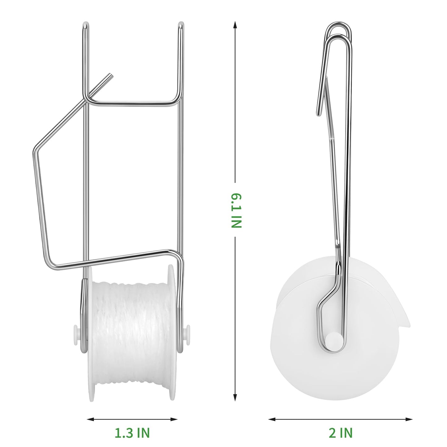 10 Pack Tomato Roller Hooks with 49.2FT String,Tomato Roller Hooks for Greenhouse,Plant,Flower Vine Crop Trellis Kit