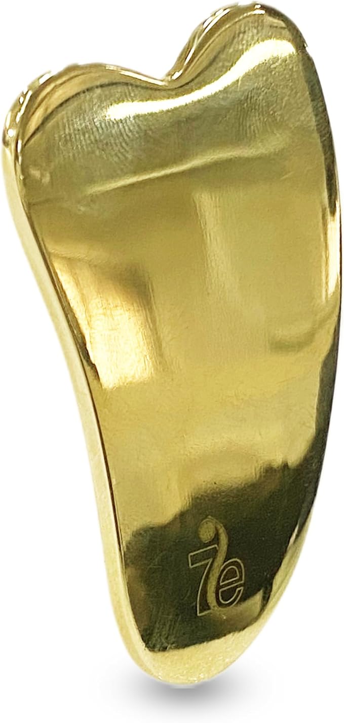 Gua Sha Facial Tools Ayurvedic Bronze Kansa Guasha Tool for Face, Skin Care Tools for Anti-Aging Facial Massage, Lymphatic Drainage, Toning, and Firming The Skin