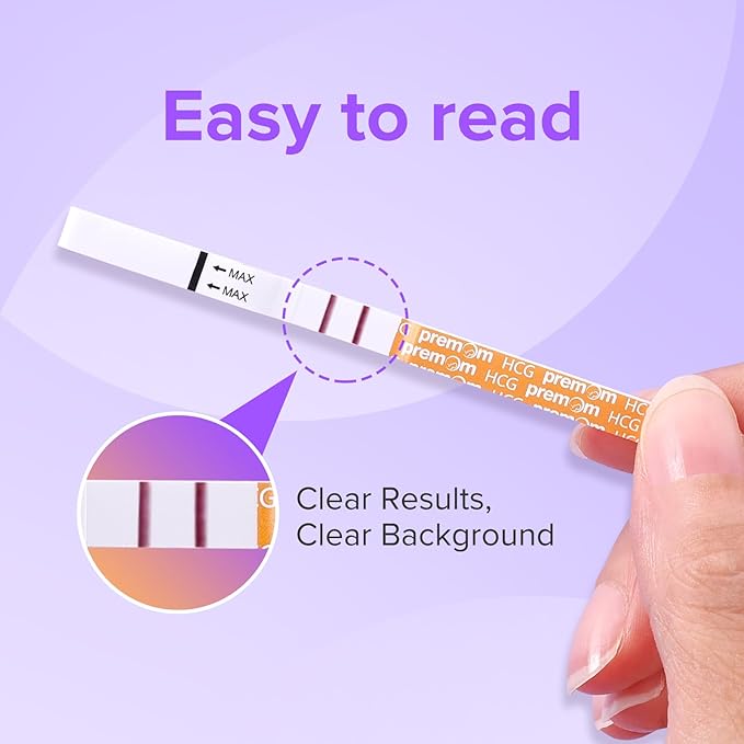 Premom Pregnancy Test Strips - Early Detection Pregnancy Test Kit Powered by Premom Ovulation Predictor APP (50 Count), Exp. 09/30/2025