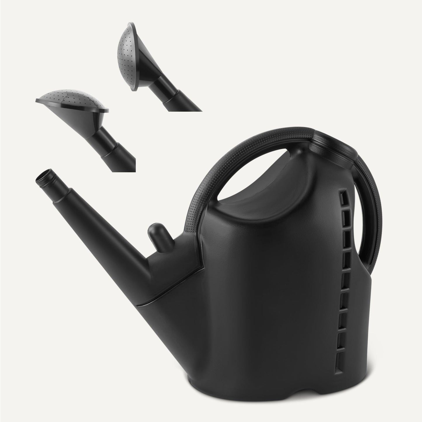 Amazon Basics, Watering Can, Black, 2.64 Gallon Capacity