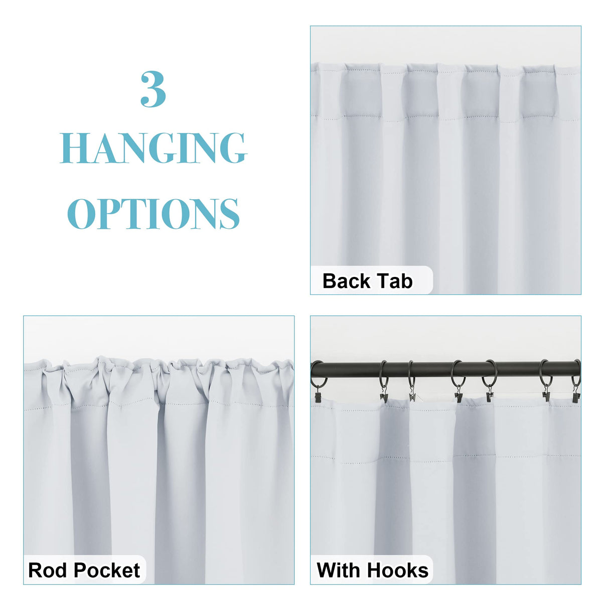 Short Curtains for Small Window (2 Count)