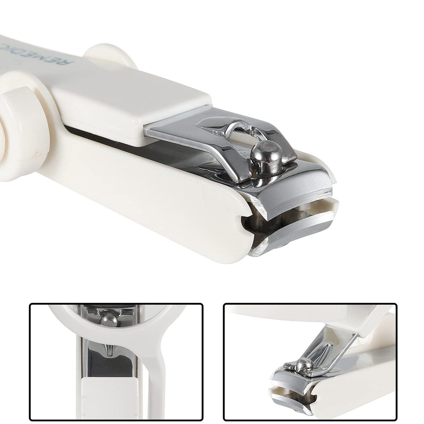 Remedic Extra Large Nail Clippers with Magnifier for Fingernails & Toenails – Arthritis-Friendly Grip - Perfect for Elderly & Low Vision Users – professional quality - sharp blades for precise cutting