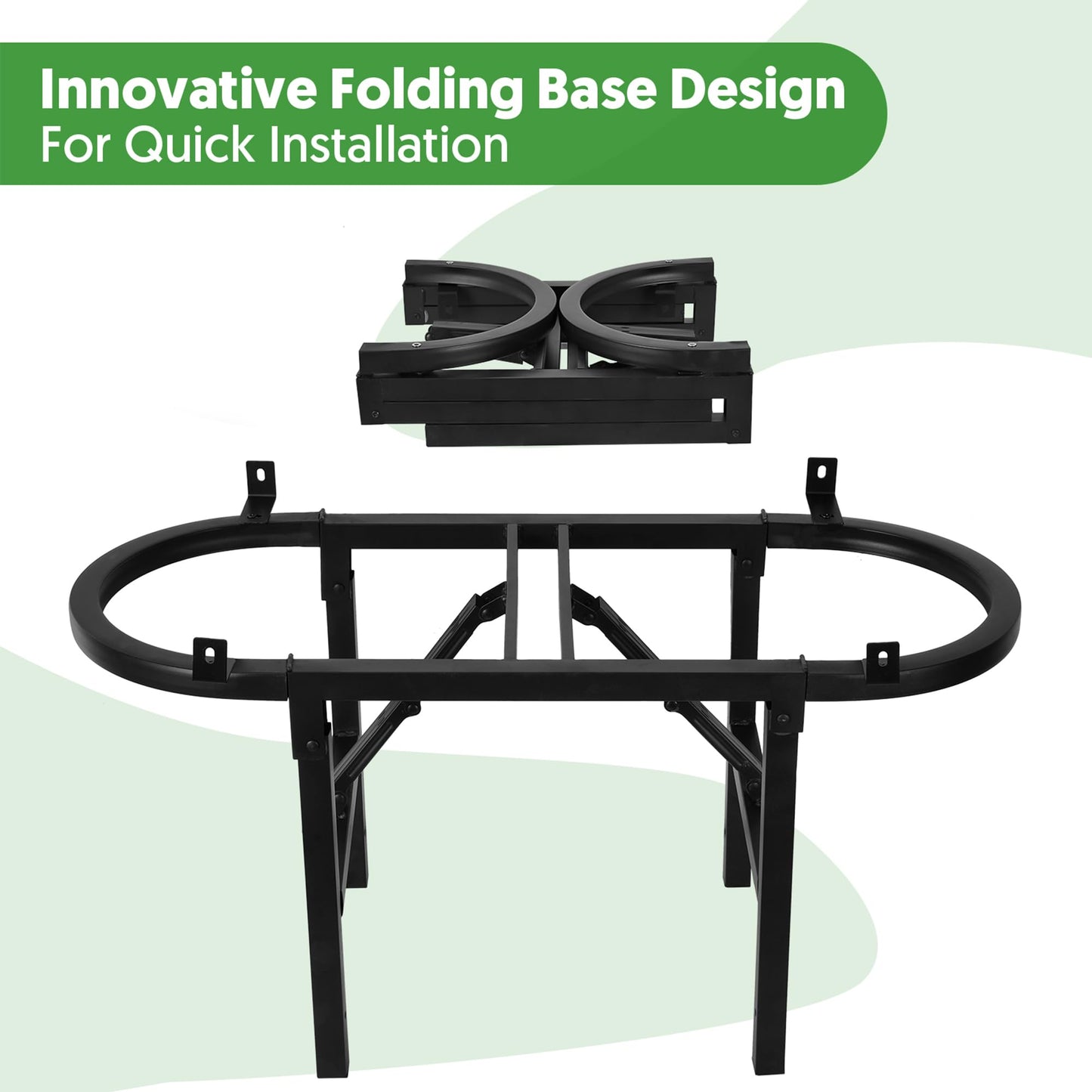 Self-Watering Raised Garden Bed with Legs and Heavy Duty Wheels, Easy-Install Planter Box with Foldable Stand, Galvanized Metal Elevated Wicking Bed with Liner for Indoor Outdoor Gardening
