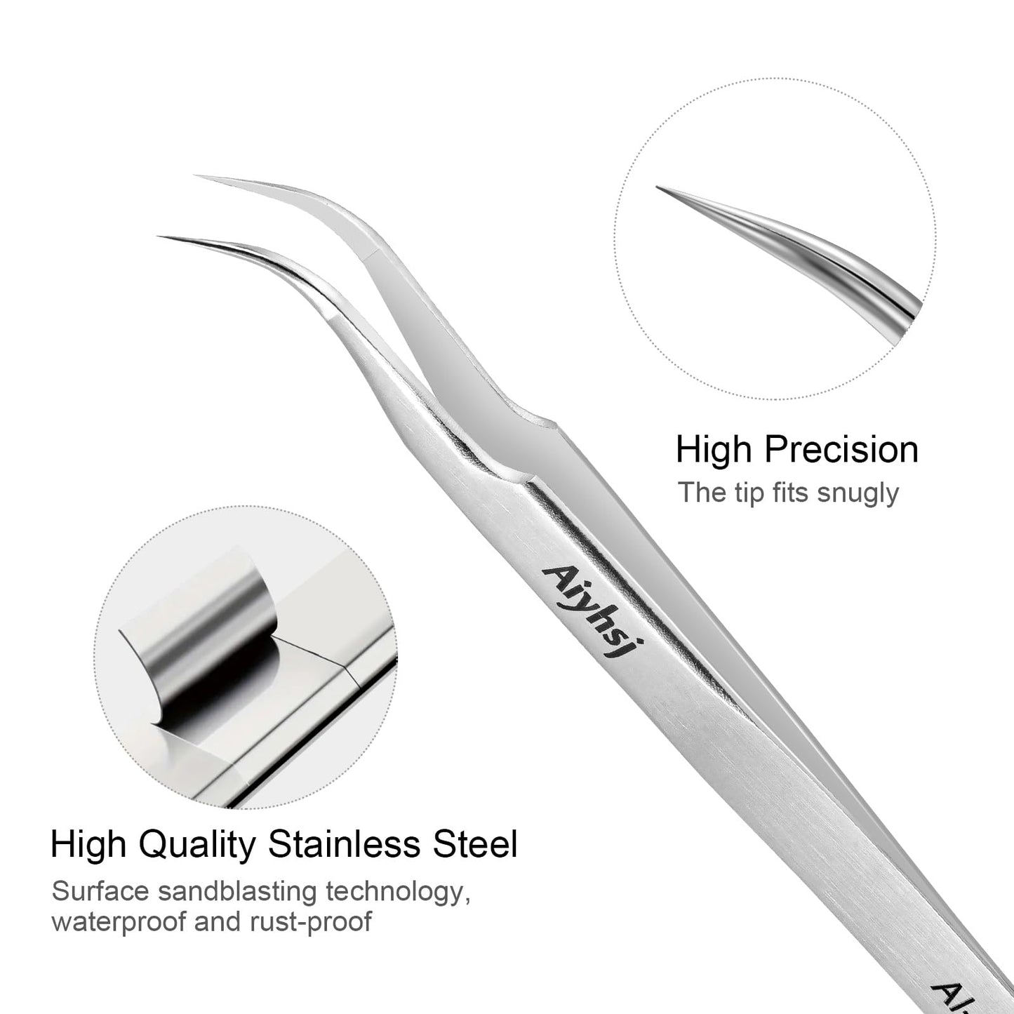3PCS Precision Tweezers Set, Upgraded High-end Stainless Steel of Tweezer for Craft, Electronics, Soldering, Model, Laboratory Work, Jewelry-Making