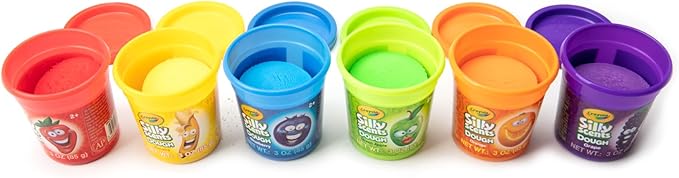 Crayola Scented Dough 48-Pack - Party Favors & Kids Toys, Non-Toxic Crayola Dough Set for Creative Fun, 6 Core Colors & Bonus Neon Dough, Ideal for Classroom & Holiday Activities