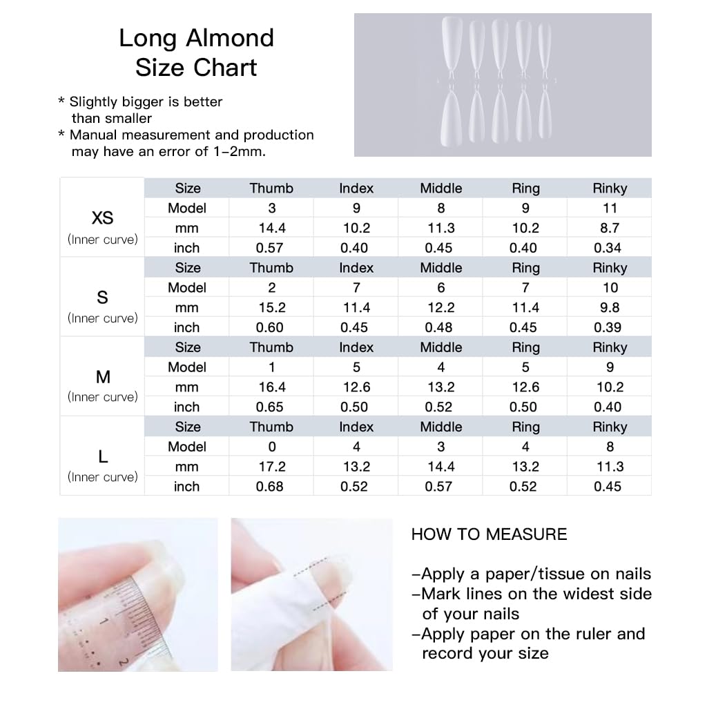GLORS Luxury Long Almond Press-On Nails, 3D White Roses with Silver Glitter, Pearl and Rhinestone Decorations, Handmade False Nail 10 Pieces (Small, LS)