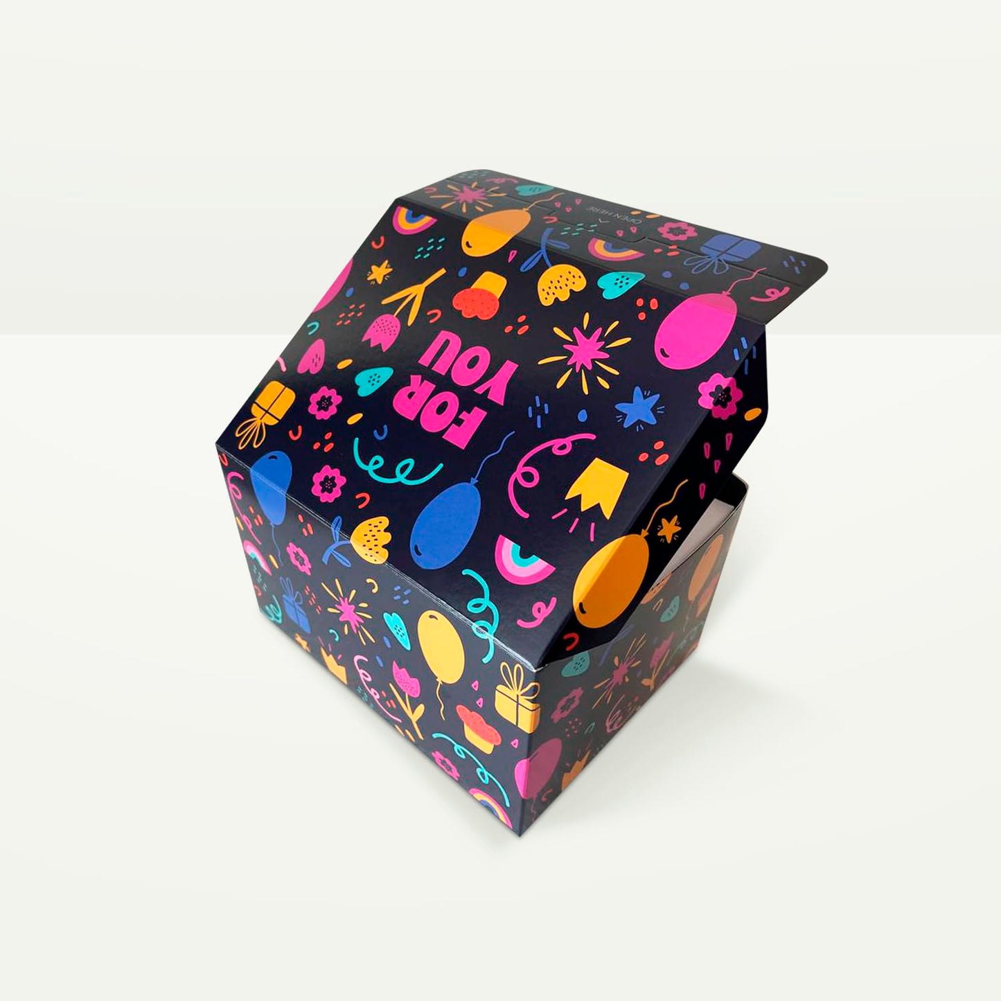 FETTIPOP Gift Box DIY, Gift Box Exploding Confetti (Rainbow Flowers) 7.1x5.5x4.3 inches, Birthday, Party, Father’s and Mother’s Day, Graduations, Anniversaries, Holidays, Any Occasion