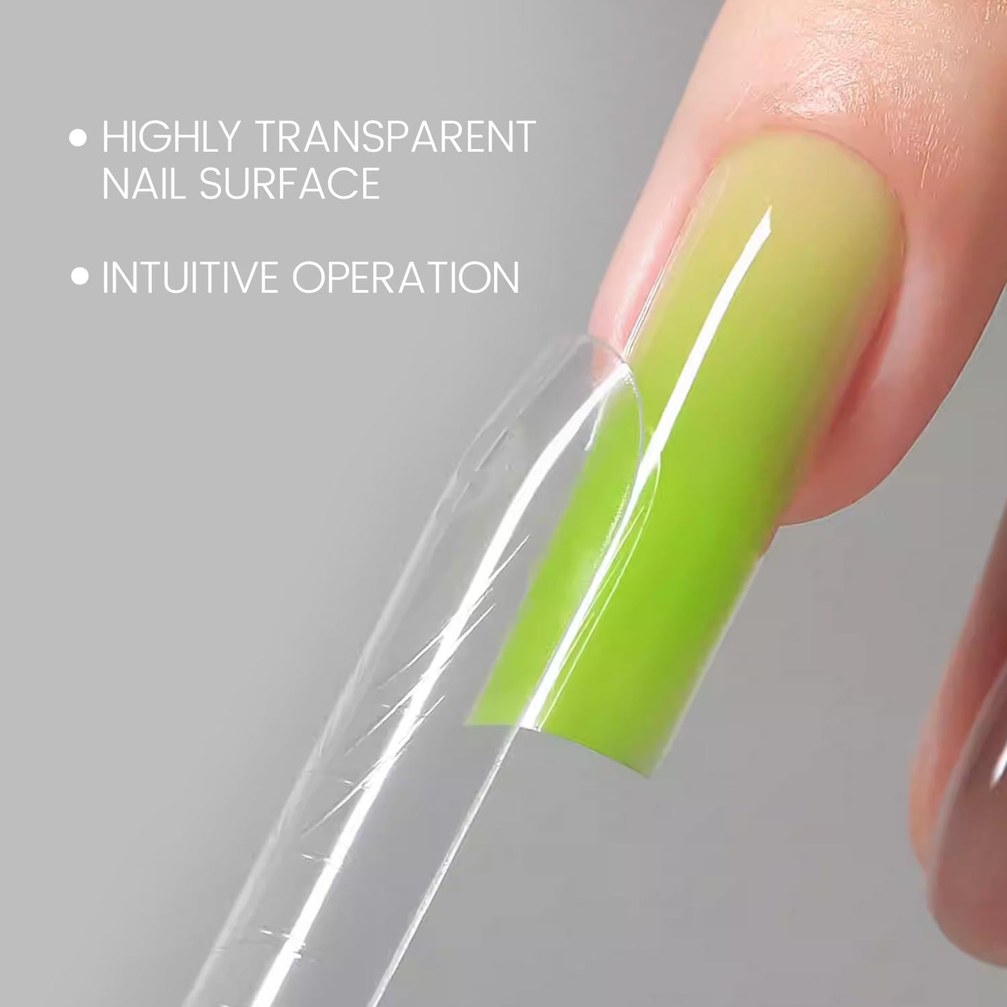 YOKEFELLOW Original Sandwich Nails Dual Forms - 240Pcs Long Coffin Nail Mold for Quick Nails Extension, No Paper Forms Needed, 15 Sizes Plastic Form, Salon Nail Art Tools