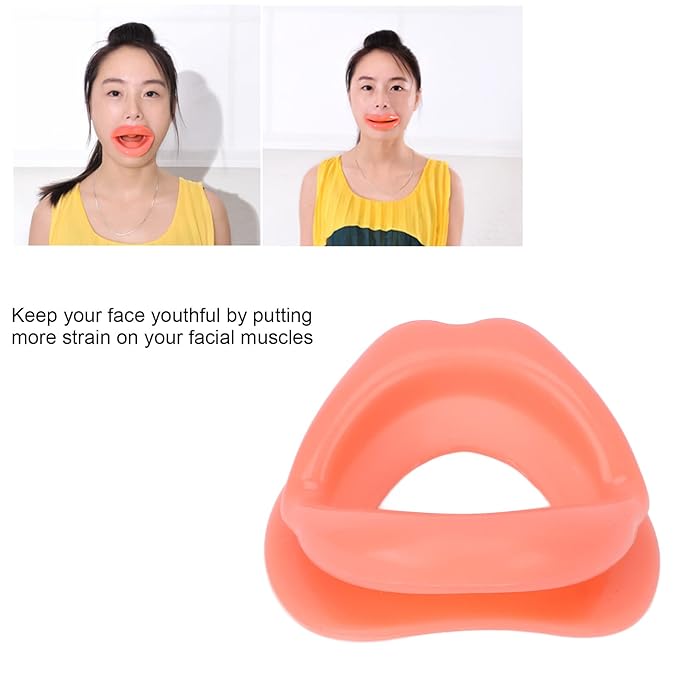 Lip Trainer, Oral Mouth Muscle Massage Tool Silicone Face Slimming Tightening Smile Trainer Lip Exerciser Face Slim Exerciser Muscle Lips Trainer Tightener Face Beauty Tools for