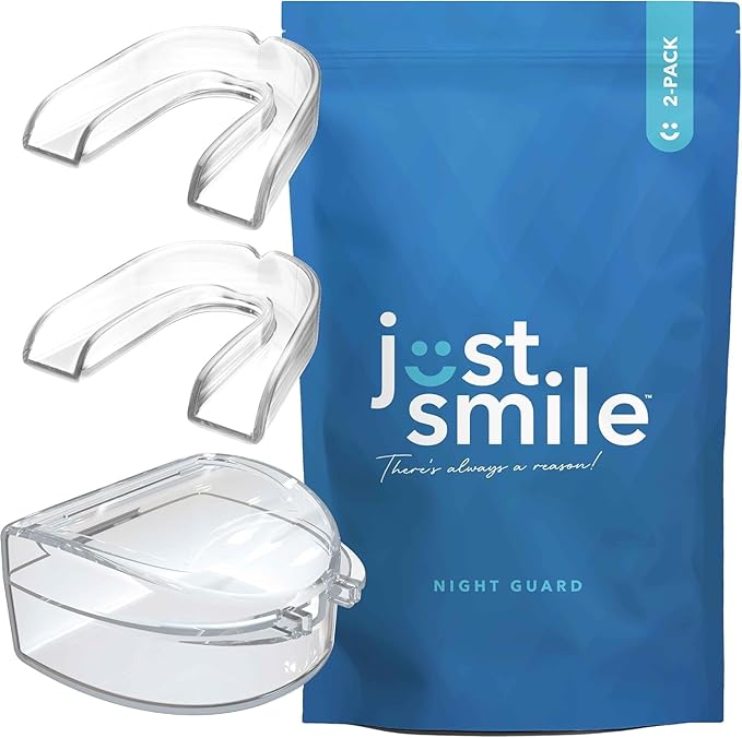 Night Guard for Teeth Grinding at Night: Moldable Dental Mouth Guard for Sleeping - Night Guard Protection for Teeth Clenching Clear 2 Pack