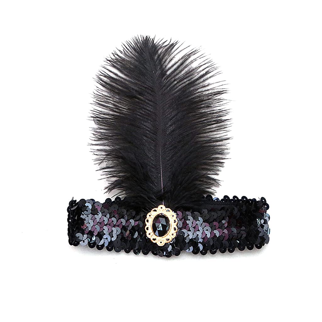 MARRTEUM 8-10 Inch Natural Ostrich Feathers for Party, Wedding, Masquerade and Home Decorations(10 PCS Black and 10PCS White)