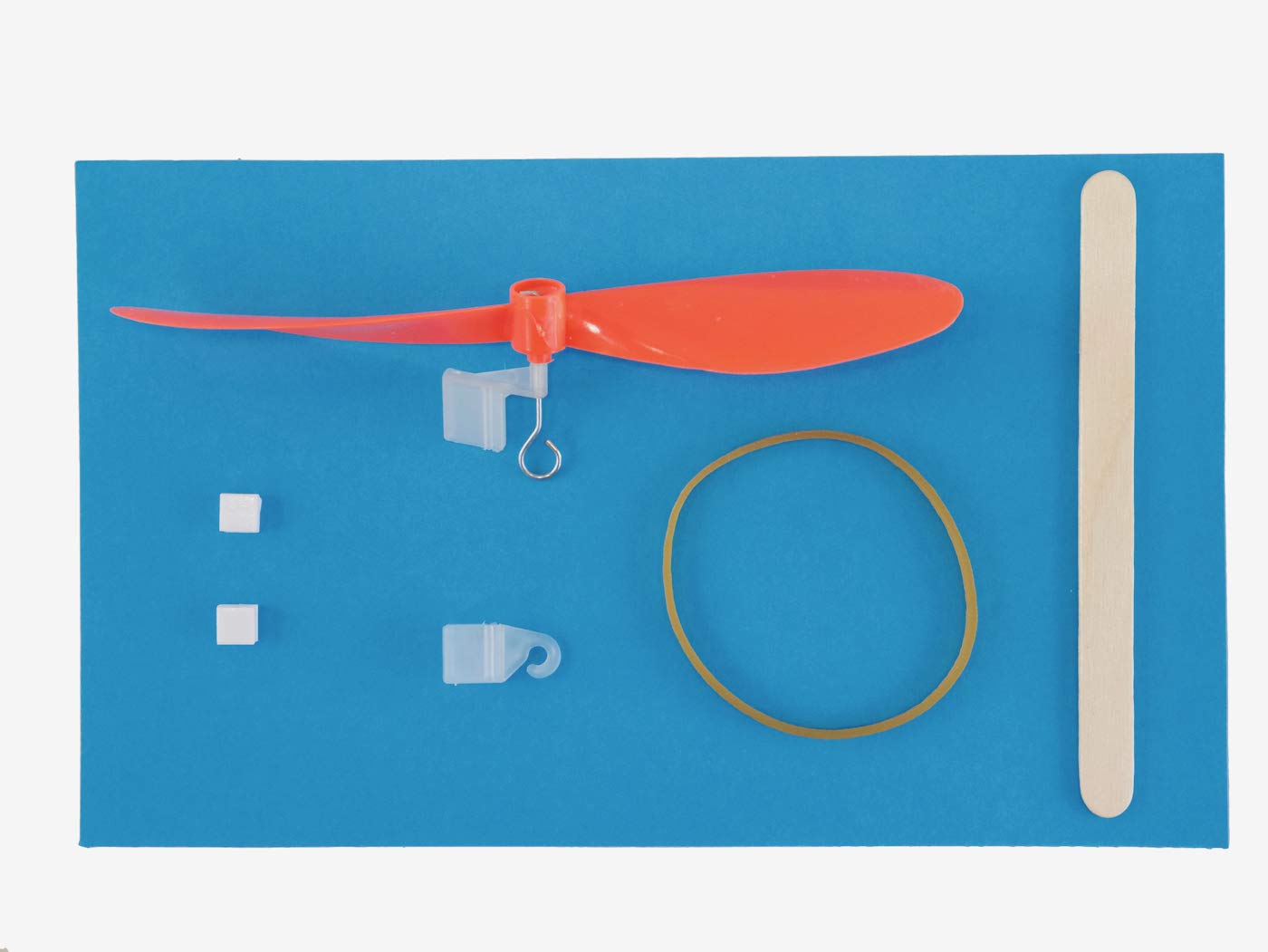 Rubber Band Helicopter Kit – 10-Pack - DIY STEM Craft Project for Kids - Build Your Own Rubberband Flying Toy