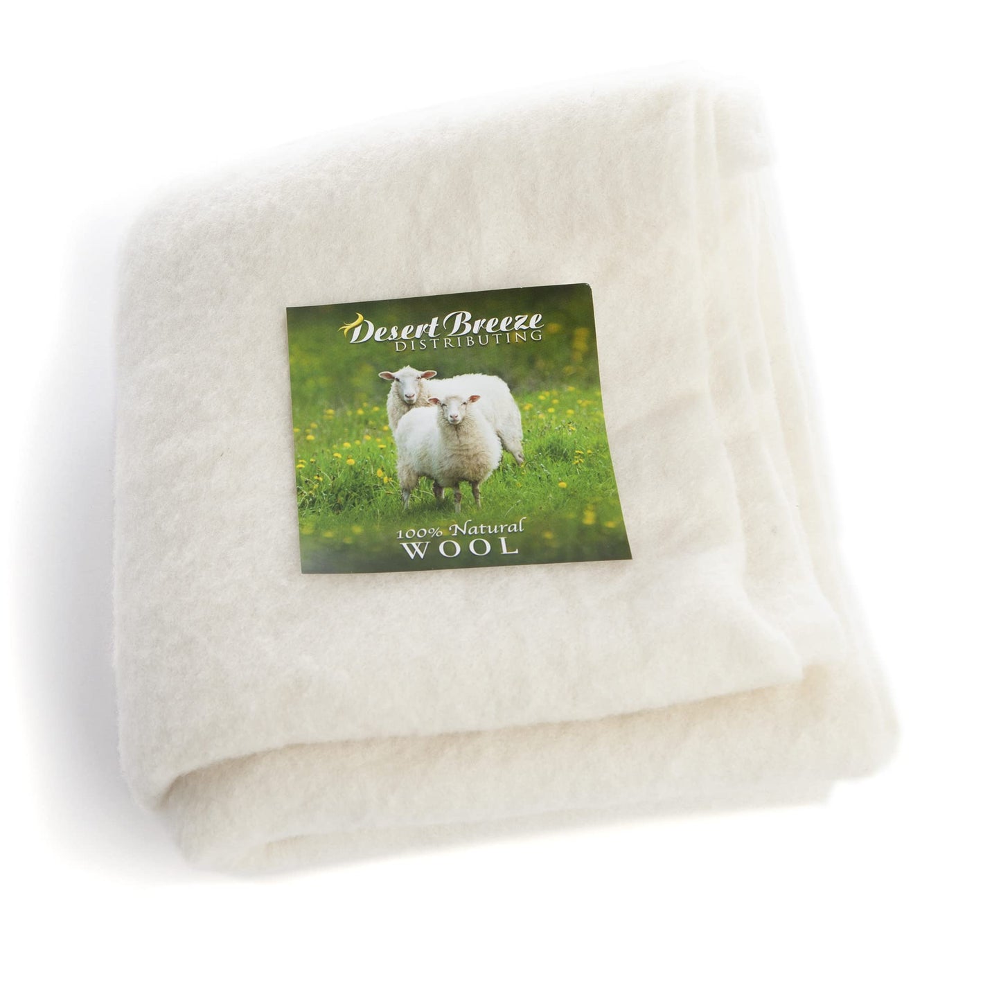 Pure Merino Wool, Extra Fine Pre Felt Fabric for Craft, Needle Felting, Wet Felting, 19 Micron, Natural Ecru Color, 12 x 59 inches