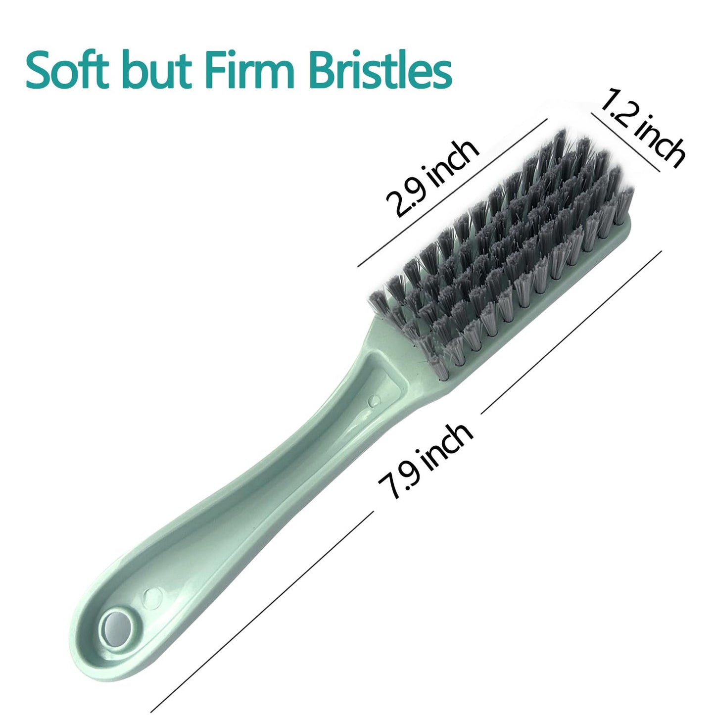 Nail Brush Foot Brush Curved Handle Grip Hand Fingernail Scrub Brush Home Laundry Cleaning Shoes Clothes Toes Nails Feet Scrubber,4 PCS