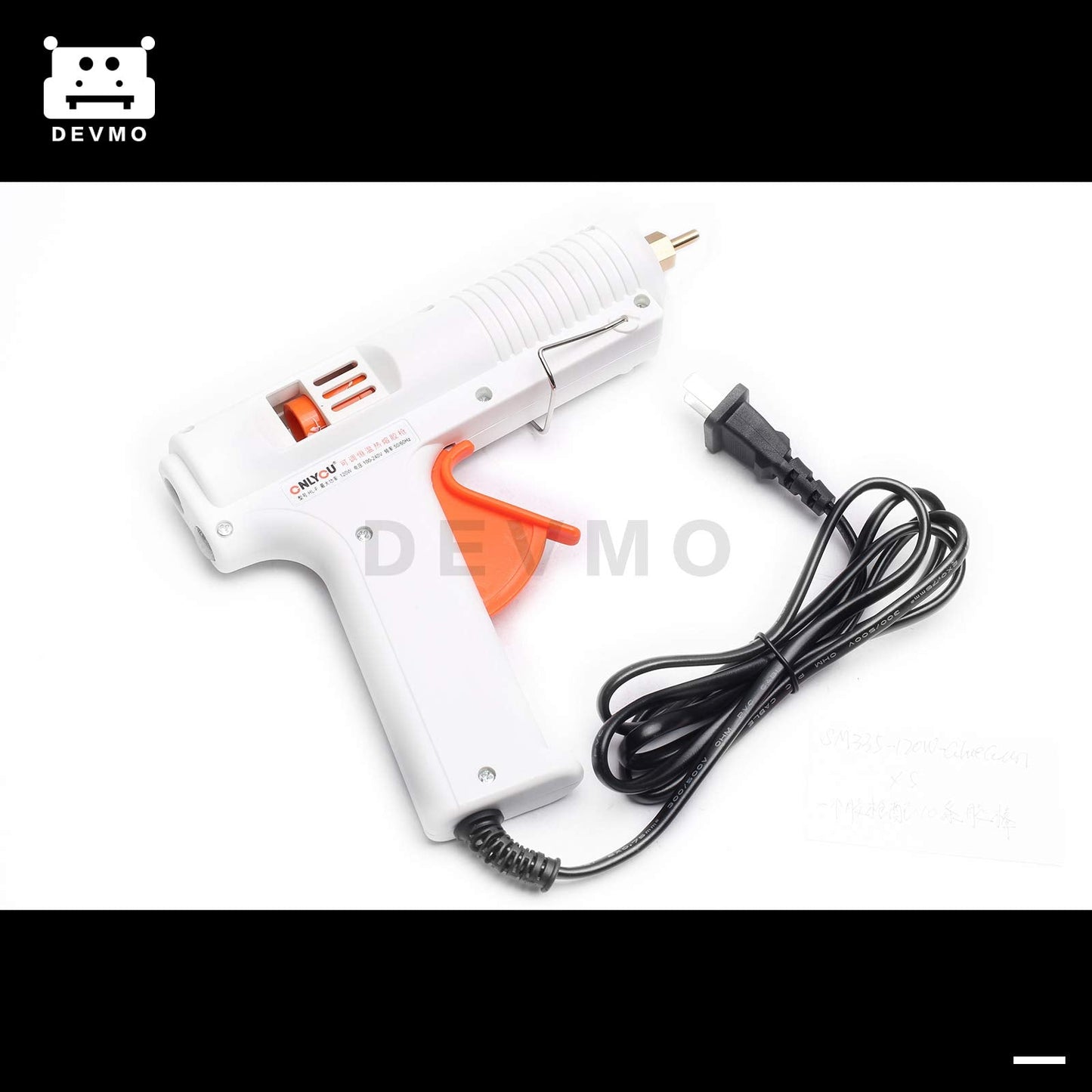 DEVMO 120W Hot Melt Glue Gun High Power Heating With 10pcs Sticks Temperature 100°C-220°C For DIY Repair Kit,Home Quick Repairs, Dent Repair, Artistic Creation