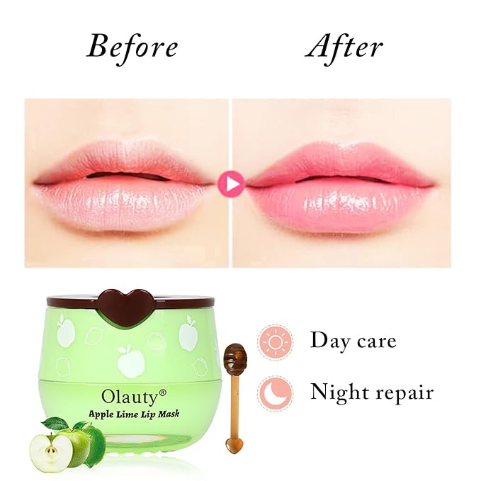 8 PCS Bee Lip Balm Honey Pot - Strawberry, Watermelon, Apple Lime, Cherry, Mint, Grapes & Peach Flavors - Sleeping Mask for Hydrating & Preventing Dry, Cracked Lips