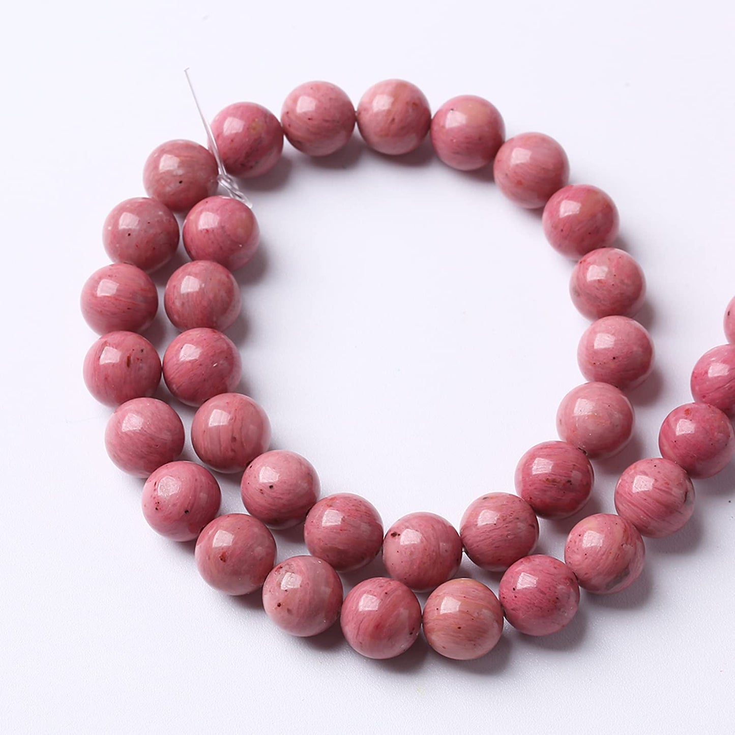 6mm 63pcs 7A Premium Gemstone Rhodochrosite Beads Natural Stone Round Loose Energy Healing Beads for Jewelry Making DIY Bracelet