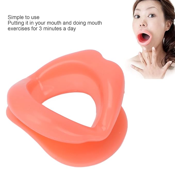 Lip Trainer, Oral Mouth Muscle Massage Tool Silicone Face Slimming Tightening Smile Trainer Lip Exerciser Face Slim Exerciser Muscle Lips Trainer Tightener Face Beauty Tools for