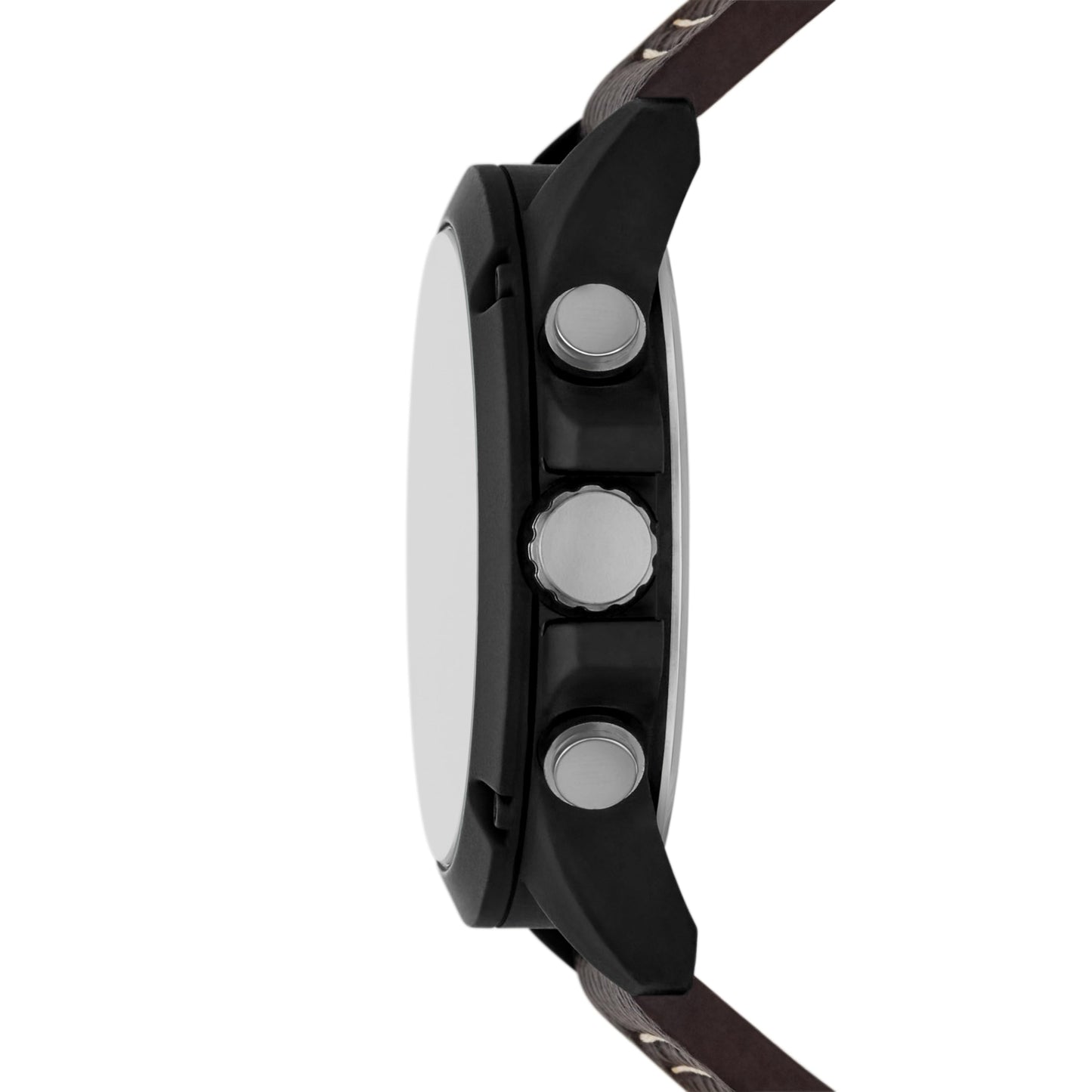 Folio Men's Black and Brown Vegan Leather Strap Watch, Bracelet and Accessories Gift Set (Model: FMDFL6049)