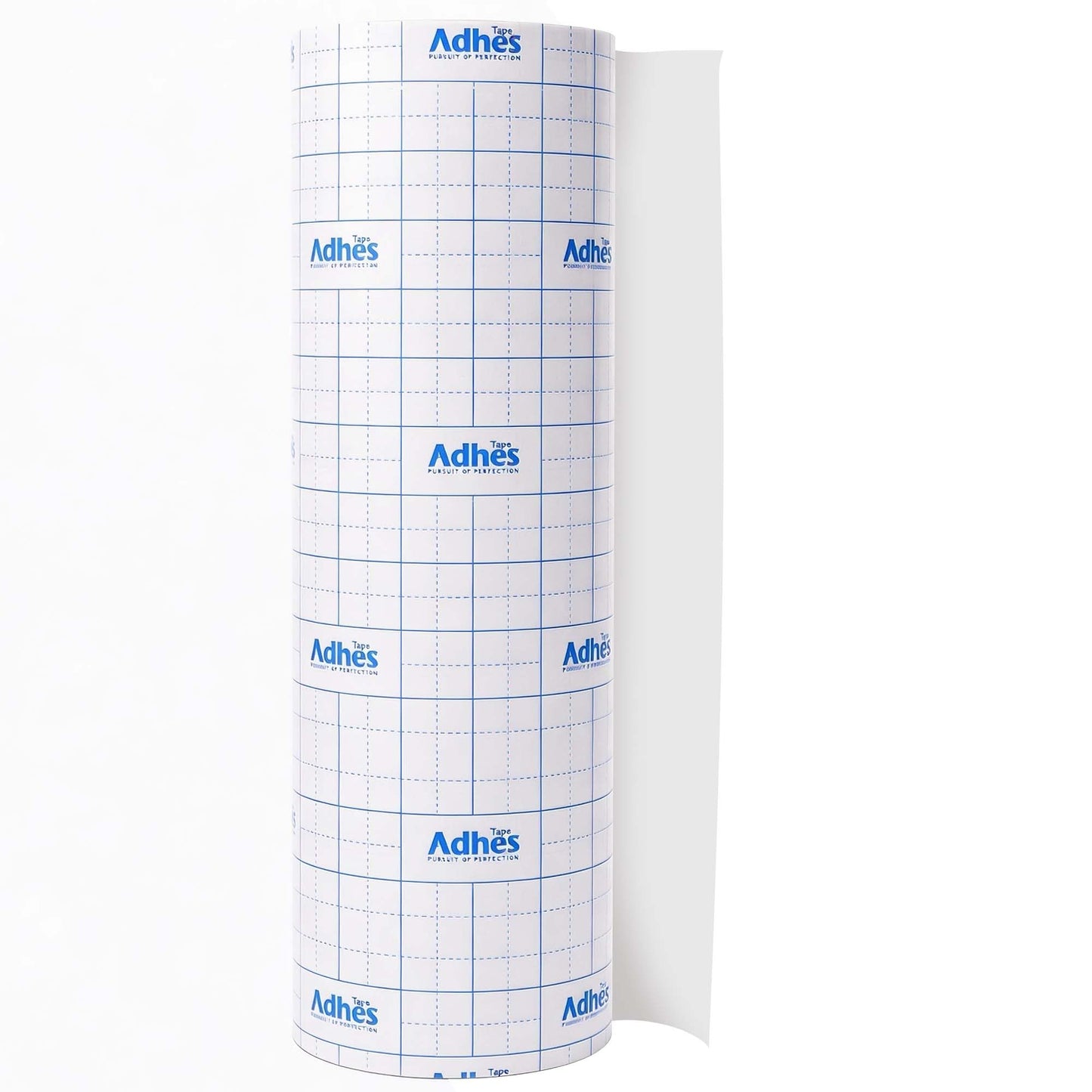 ADHES Clear Transfer Tape for Vinyl with Grid, 12" x 50FT, Medium Tack Transfer Paper Roll, Easy Release Application Tape for Cricut, Silhouette, Decals, Signs & DIY Projects