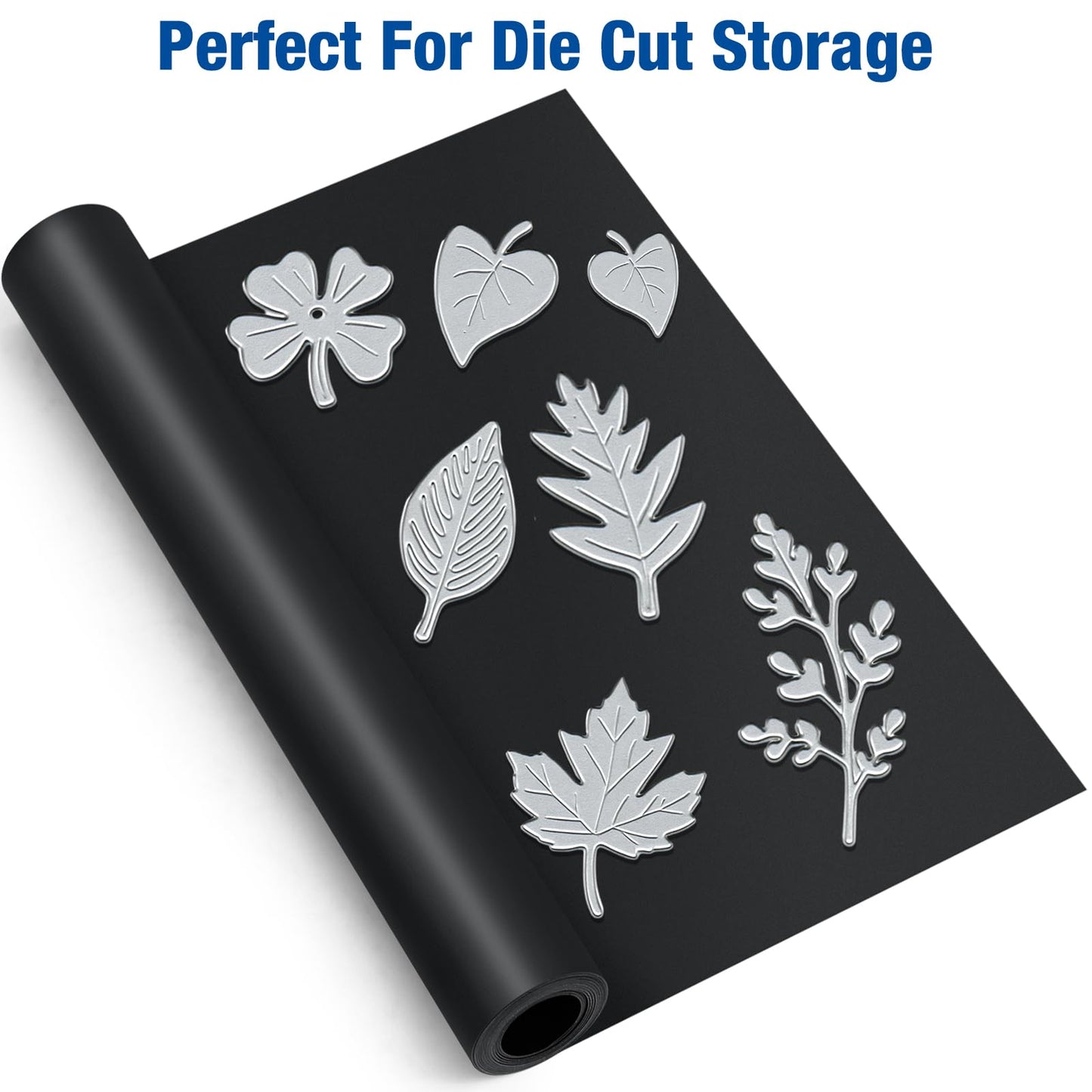 Amylove 12" x 5 ft Extra Large Magnetic Sheets Roll for Crafts, 30 Mil Black Flexible Vinyl Non Adhesive Cuttable Backing Sheet for Die Arts Refrigerator Metal Storage