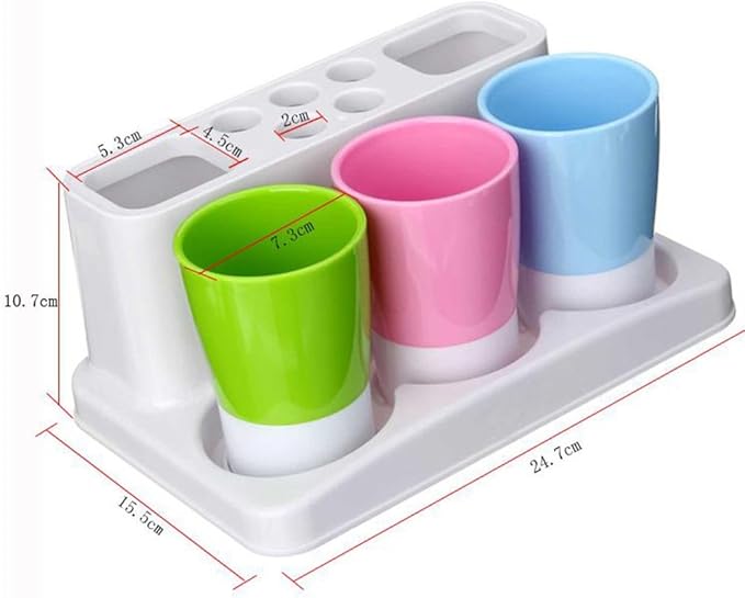 Toothbrush Toothpaste Holder Stand for Bathroom Storage Organizer