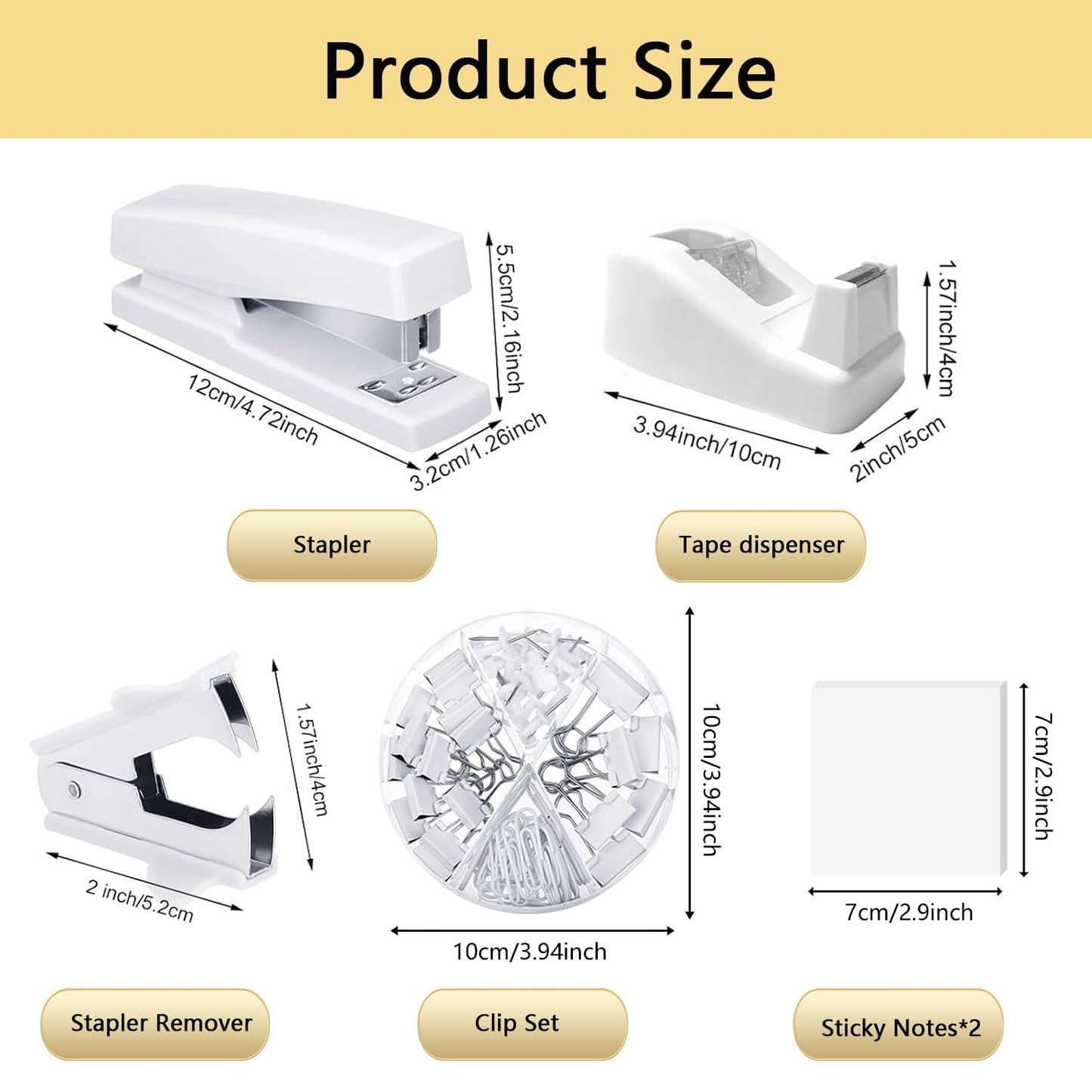Office Supplies,Desk Accessories,Desk Organizer,Stapler,Tape Dispenser,Folding Phone Holder,Scissors,Notebook,Staple Remover,Staples,Clear Tape,Sticky Notes,Paper Clips,Bookmark,Pen,Pen pals Ect.27pcs