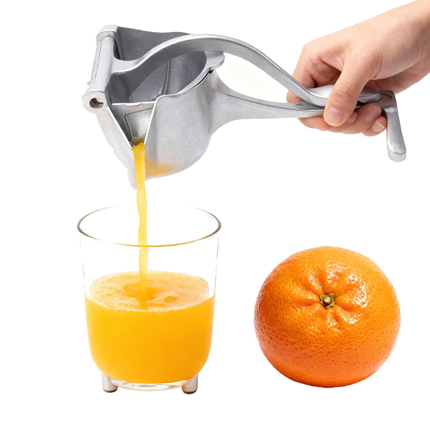 Manual Juicer, Hand Juicer Squeezer, Lemon Squeezer, Fresh Fruit Juice Extractor, Ergonomic Grip & Easy To Clean – Ideal For Fruits (Orange, Pomegranate, Lime, Grapefruit) | Home Kitchen Must-Have
