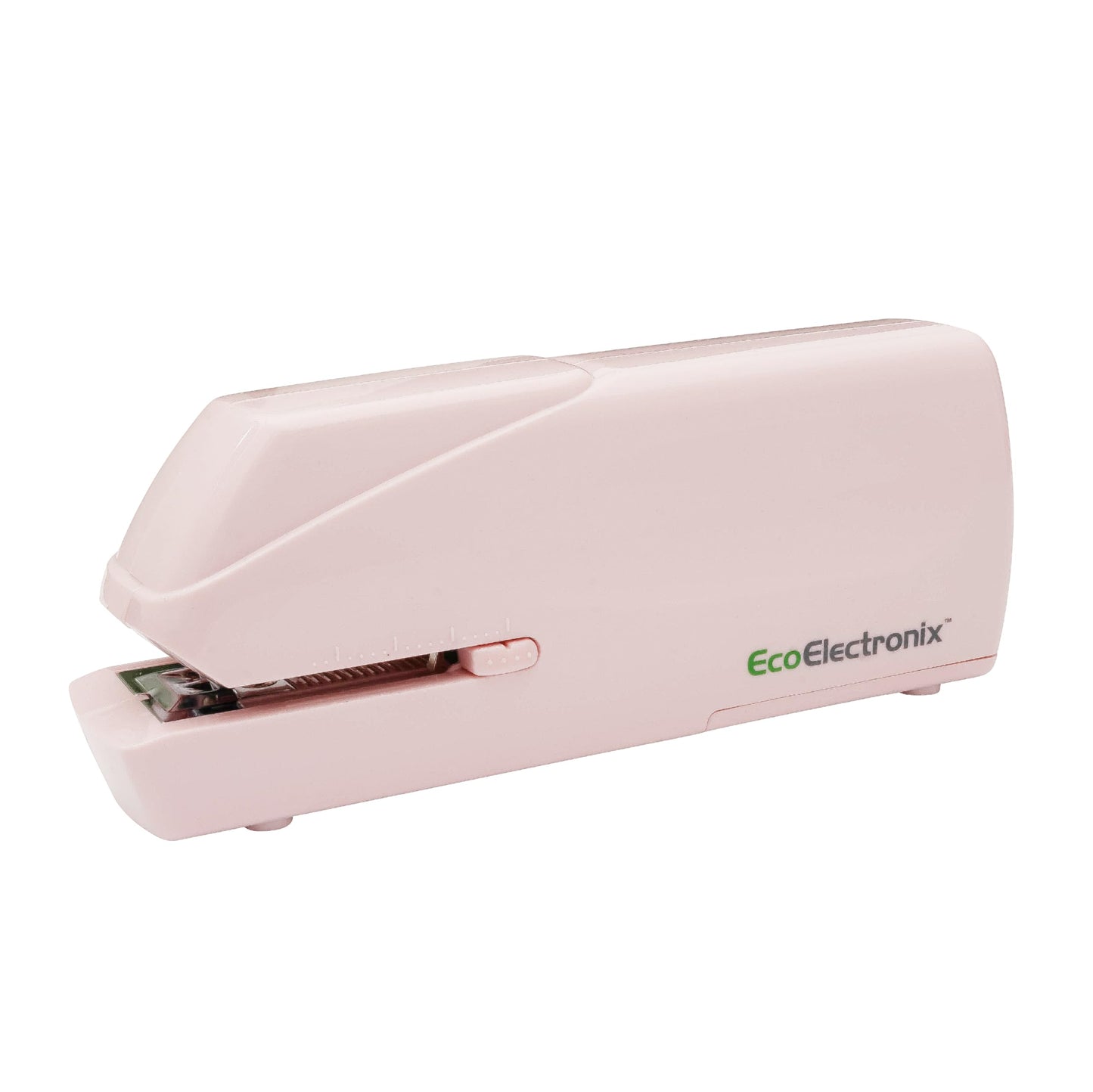 EcoElectronix Portable Automatic Electric Stapler Pro - 30 Sheet Capacity, Quiet Operation, Jam-Free and Easy Reload - AC Adapter/Battery Powered (Pink)
