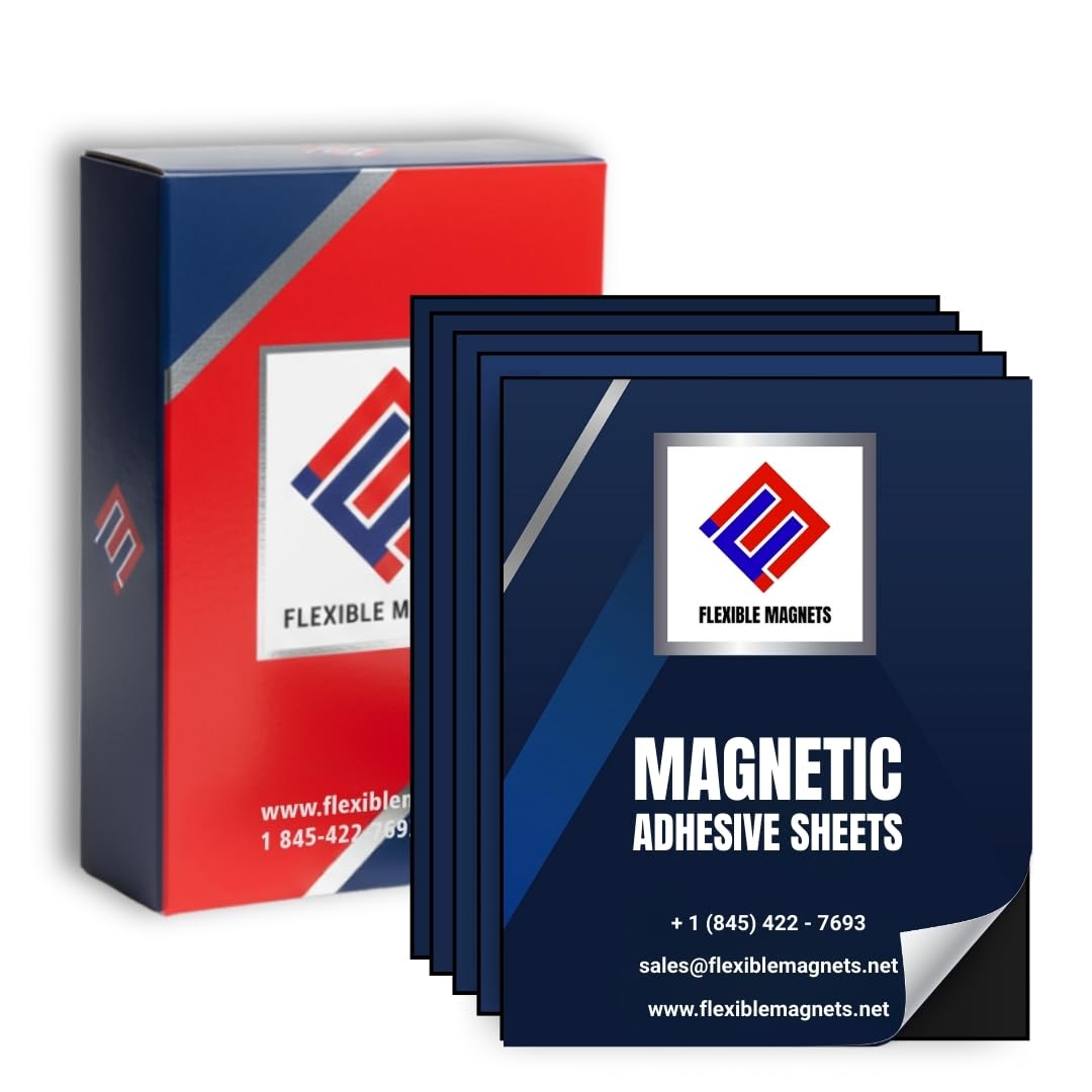 Magnet Valley 25 Magnetic Sheets of 8" x 10" Adhesive 20 mil Magnet