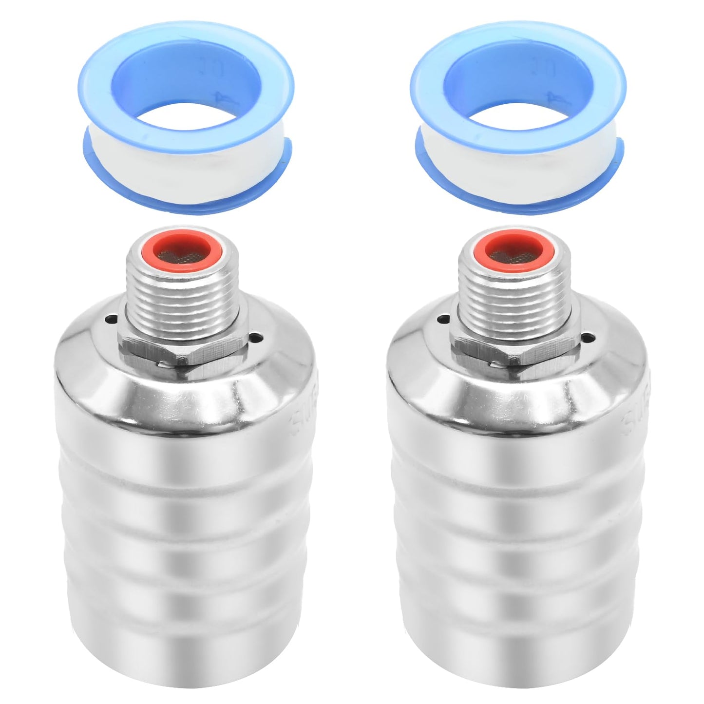 VIKKSAER 2Pcs 1/2" Auto Water Level Control Float Valve, 304 Stainless Steel, Automatic Water Level Controller for Water Tanks, Fish Ponds, Livestock Troughs, Hydroponics, Pool